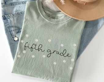 Comfort Colors® Fifth Grade Teacher Shirt, 5th Grade Teacher, Teacher Shirt for Fifth Grade, Fifth Grade T-Shirt, Gift for New 5th Grade
