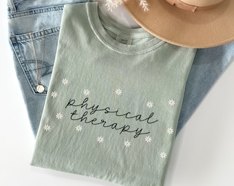 Comfort Colors® Fysiotherapie Shirt, Fysiotherapeut T-shirt, PT Gift, PT School Afstudeergeschenken, Fysiotherapie Assistent Shirt