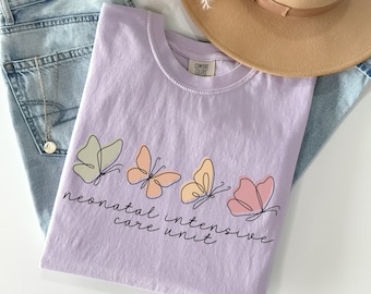 Comfort Colors® NICU Krankenschwester Shirt, Neugeborenen Intensivstation Tshirt, NICU Rn Geschenk, Übergröße Nursing Tee, Geschenk für NICU Krankenschwester, Wertschätzung