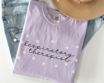 Comfort Colors® Respiratory Therapy Shirt, Respiratory Therapist Tshirt, Respiratory Therapy T-Shirt, RT Graduation Gift, Appreciation Gifts