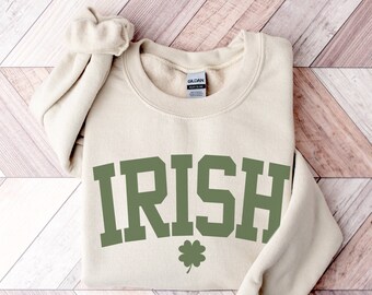 Irish Sweatshirt | Ireland Sweater | Womens St Patricks Day Shirt | Saint Pattys Day Crewneck | Slainte Tshirt | Shamrock Tee | Ireland