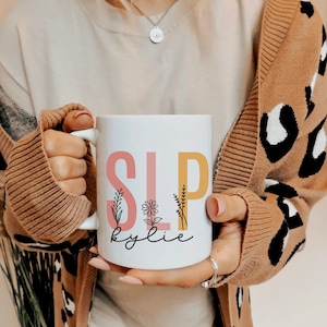 Personalized SLP Coffee Mug | Speech Therapy Gift