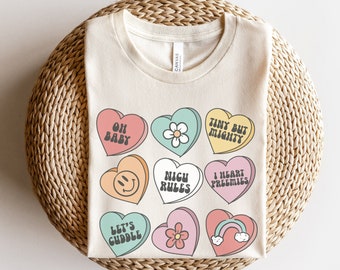 NICU Nurse Valentine Shirt, Conversation Hearts Tee