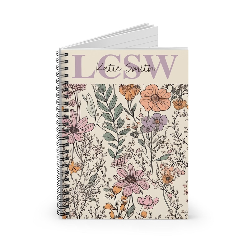Lsw Notebook Custom LCSW Notebook, Personalized Licensed Social Worker Gift, Social ...