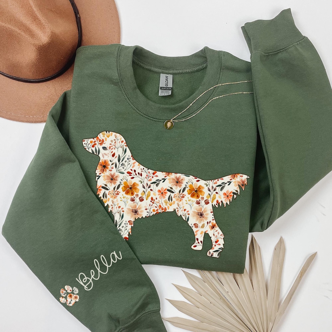 Custom Golden Retriever Sweatshirt, Personalized Golden Retriever Shirt ...