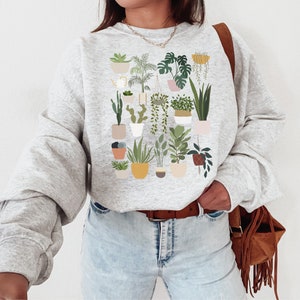 Just One More Plant Sweatshirt | Plant Mama Sweater | Plant Lady Pullover | Crazy Plant Lady | Indoor Plant Life | Gardening Shirt | Gift