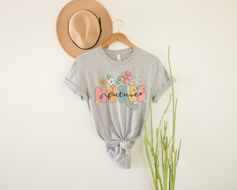 Future Nurse Shirt | Nursing School Shirt | Nursing Student Tee | Student Nurse Tshirt | Nurse Gift | Future Nurses School Shirts | Flowers Athletic Heather