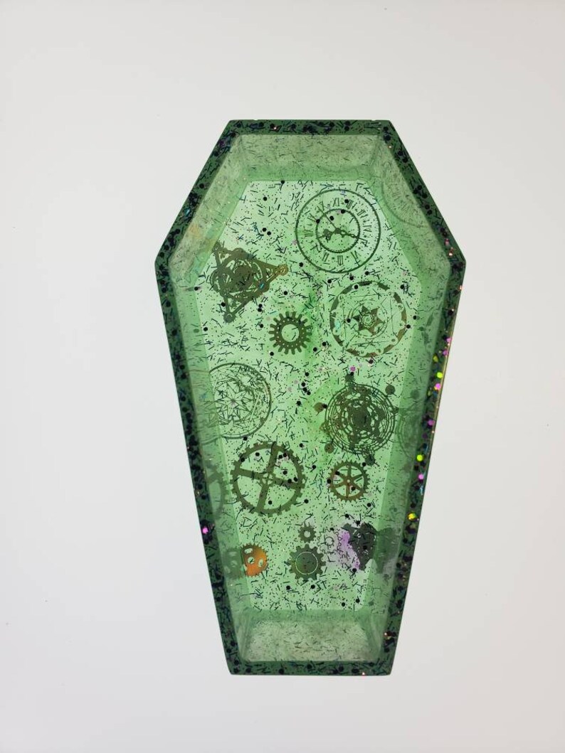 Green Steampunk coffin
