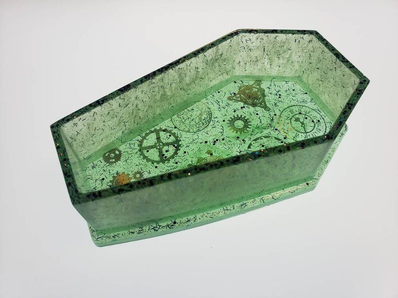 Green Steampunk coffin