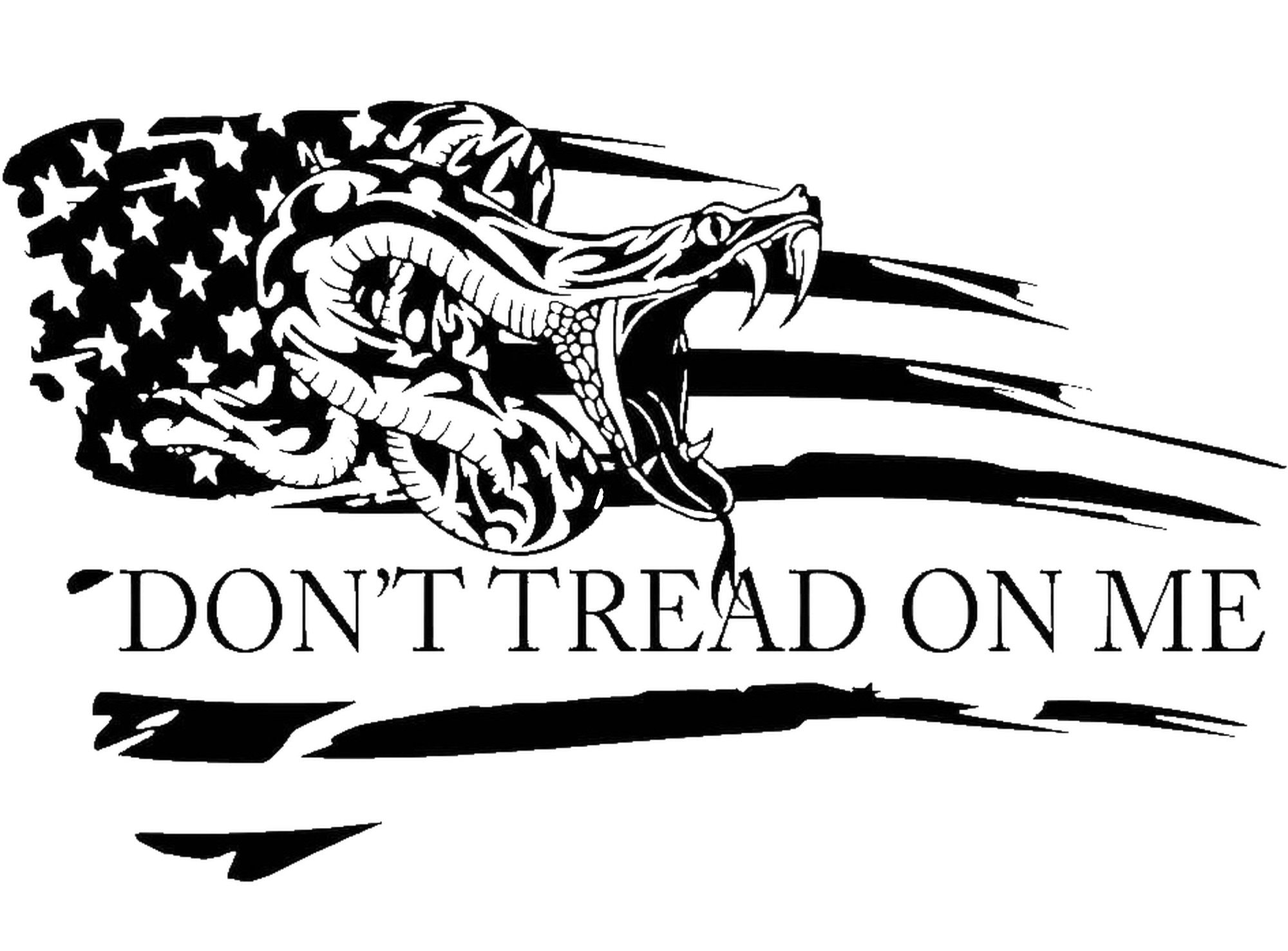 Dont tread on me bumper sticker online