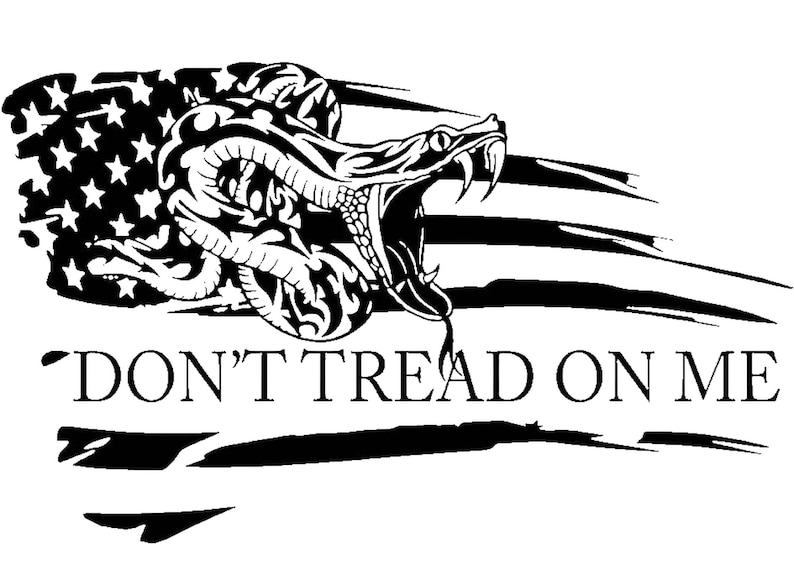 Dont Tread on Me Flag Png - Etsy