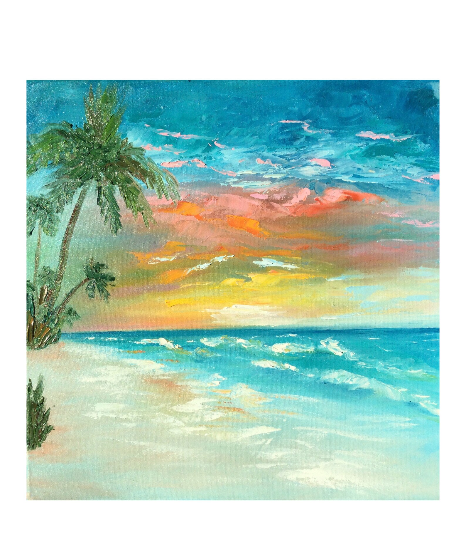 Bali Painting Original Art Seascape Artwork Laguna Beach Etsy