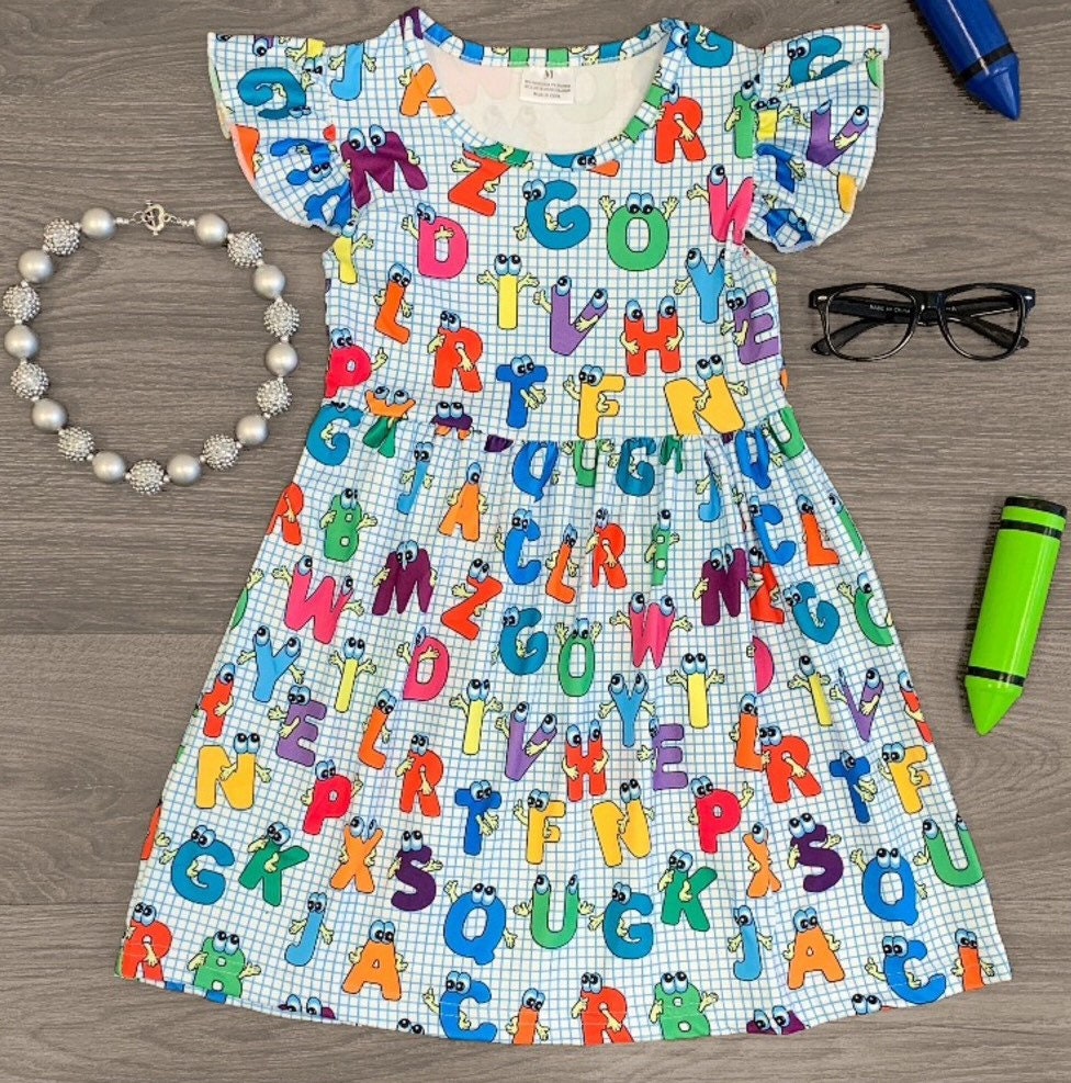 Robe tshirt « Lettres dessinées à la main de l’alphabet », par Prawny Redbubble