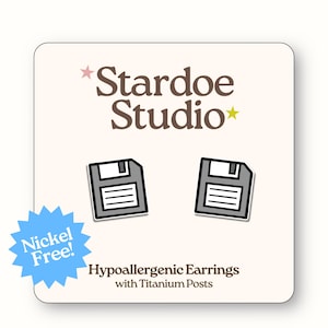 Retro diskettörhängen | Vintage datorörhängen | Vaporwave-vibbar | Diskettsmycken