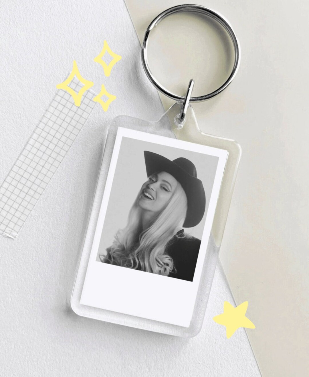 BEYONCE COWBOY CARTER Aesthetic Polaroid Keychain, Country Beyonce Gift ...