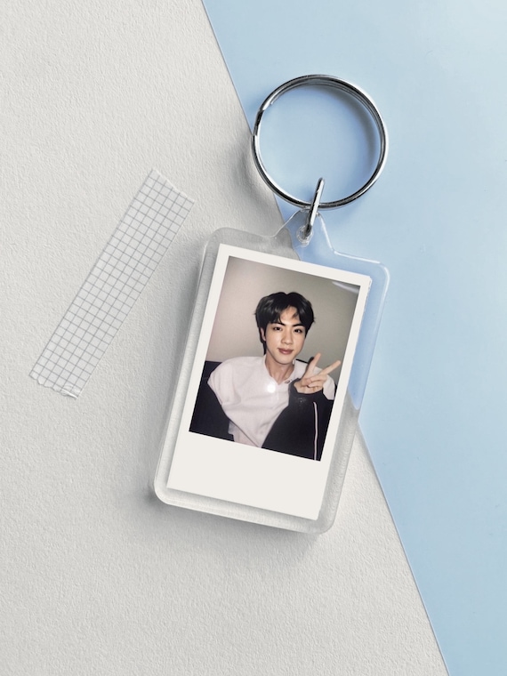 visitor Expectation As well Kim Seok-jin Polaroid BTS Keychain Kim Seokjin Bangtan Boys - Etsy