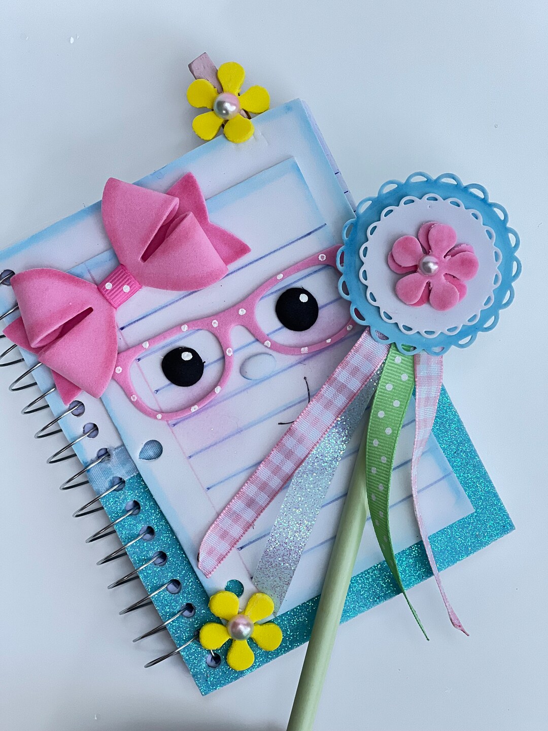 Mini Spiral Notebook Cute Stationary Handmade Notebook Etsy