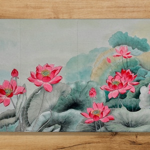 Lotus 2025 iPad 11th 7th gen mini Water Lilies 2024 iPad 11&quot; Air M2 iPad 13&quot; Japan Flower iPad 8th 7th 10.2&quot; Pro 11&quot; 12.9&quot; Air 4 5 Mini 4 5