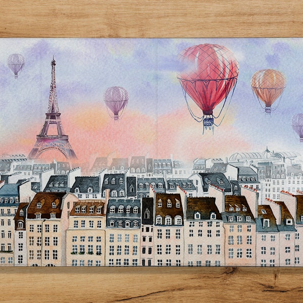 Paris iPad Case With Pencil Holder Balloon iPad 10.2" Pro 12.9 Mini 5 7.9" Air 4 5 10.9" case Art iPad Mini 4 Pro 12.9 Mini 6 8.3 In Pro 11