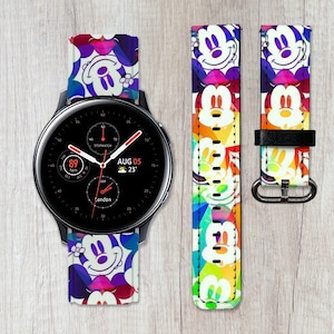 Mickey Mouse Vegan Leather Galaxy Watch Band