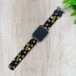 Mickey Mouse for Series 10 9 8 7 6 5 4 3 2 1 Apple Watch Ultra 2 Band Disney 38 40 42 44 Minnie Mouse Ears Apple Watch SE PU Leather strap