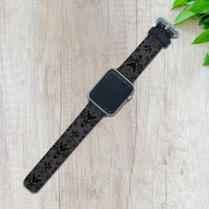 Haunted Mansion Apple Watch Ultra 2 Band 38 40 42 44 mm band for Halloween Series 1 2 3 4 5 6 7 8 9 band Disney Apple Watch SE PU Leather