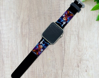 Mickey Mouse Apple Watch-band, Sorcerer Design PU-leer
