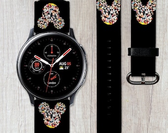 Mickey Mouse Vegan Leather Galaxy Watch Band