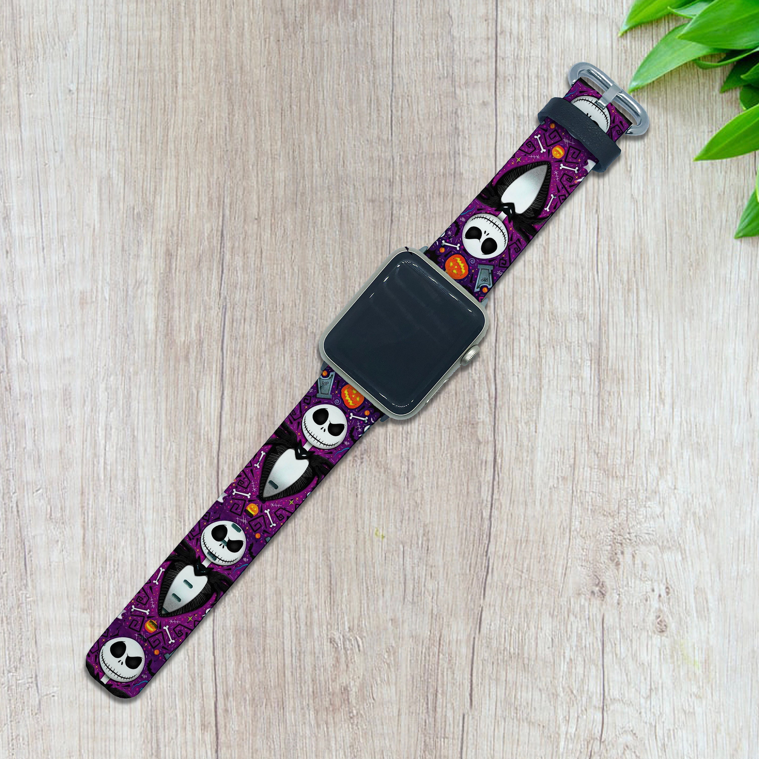 Jack Skellington Apple Watch Ultra 2 Band 38 40 42 44 Series 1 2 3 4 5 6 7 8 9 Band the Nightmare Before Christmas Apple Watch SE PU Leather Etsy