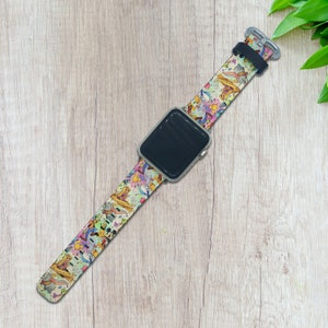 Disneyland Series 10 9 8 7 6 5 4 3 2 1 band Disney Apple Watch Ultra 2 Band 38 40 42 44 mm Apple Watch Strap PU Leather Apple Watch SE band