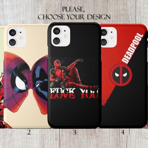 Marvel A36 A56 Dead Pool iPhone 16e 15 14 13 Spiderman Galaxy S25 S24 Google Pixel 6 7 8 iPhone 11 12 Hülle Note 9 Case iPhone X SE
