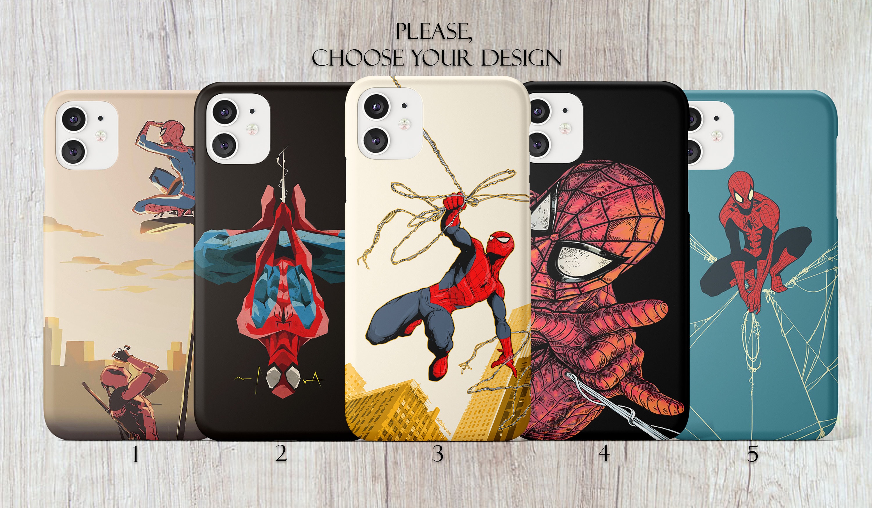Spider Man-Red BOTIAL Marvel iPhone Case with Avengers Character Phone case Compatible with Spiderman iPhone 8 Plus case 5.5-Inch 