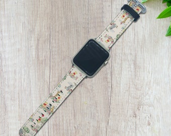 Winnie the Pooh Apple Watch Ultra 2 Band 38 40 42 44 mm strap Disney for Series 1 2 3 4 5 6 7 8 9 band Bear Apple Watch SE PU Leather band