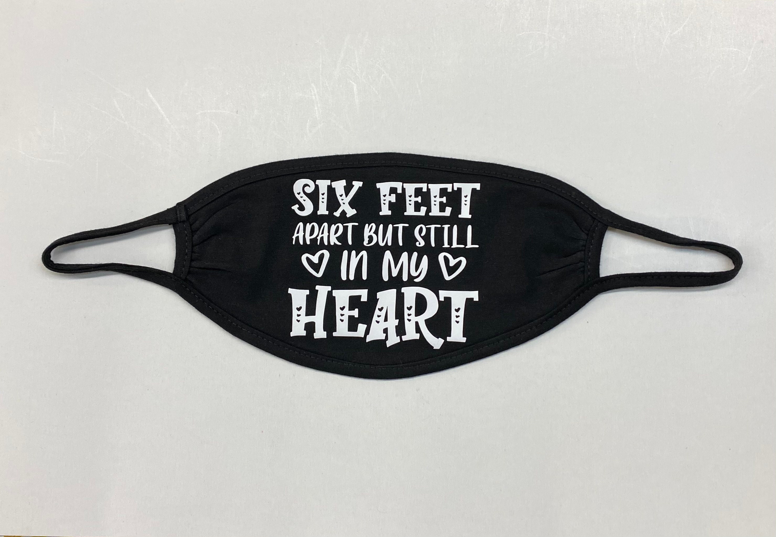 SIX FEET APART Face Mask Etsy