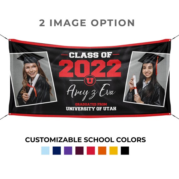 2024 Graduation Door Banner Blue and Red Graduation Decorations Class of  2024 Hanging Banner You Did It Graduation Photo Backdrop for High School