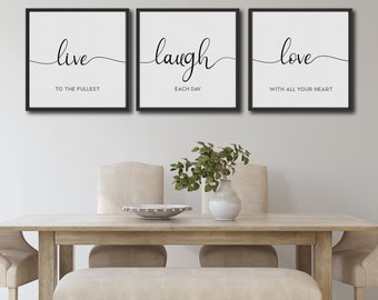 Live Laugh Love Art | Etsy