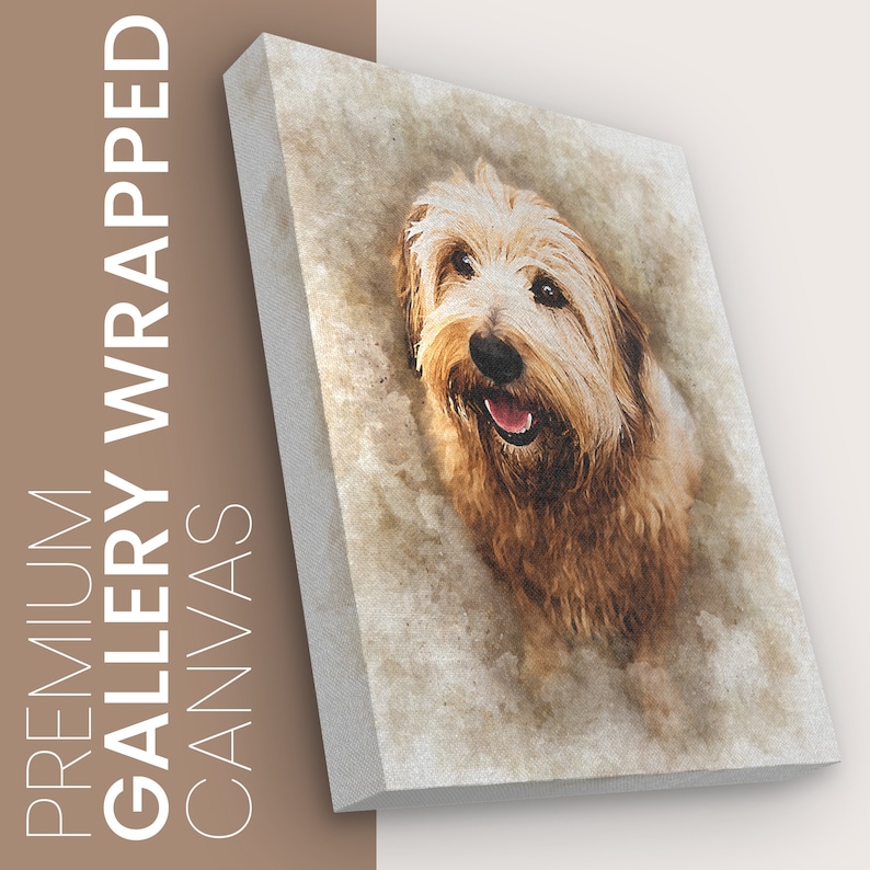 Custom Watercolor Pet Portrait From Photo, Personalized Gift, Painting from Photo, Pet Memorial, Dog Portrait, Mothers Day Gift for Her image 5