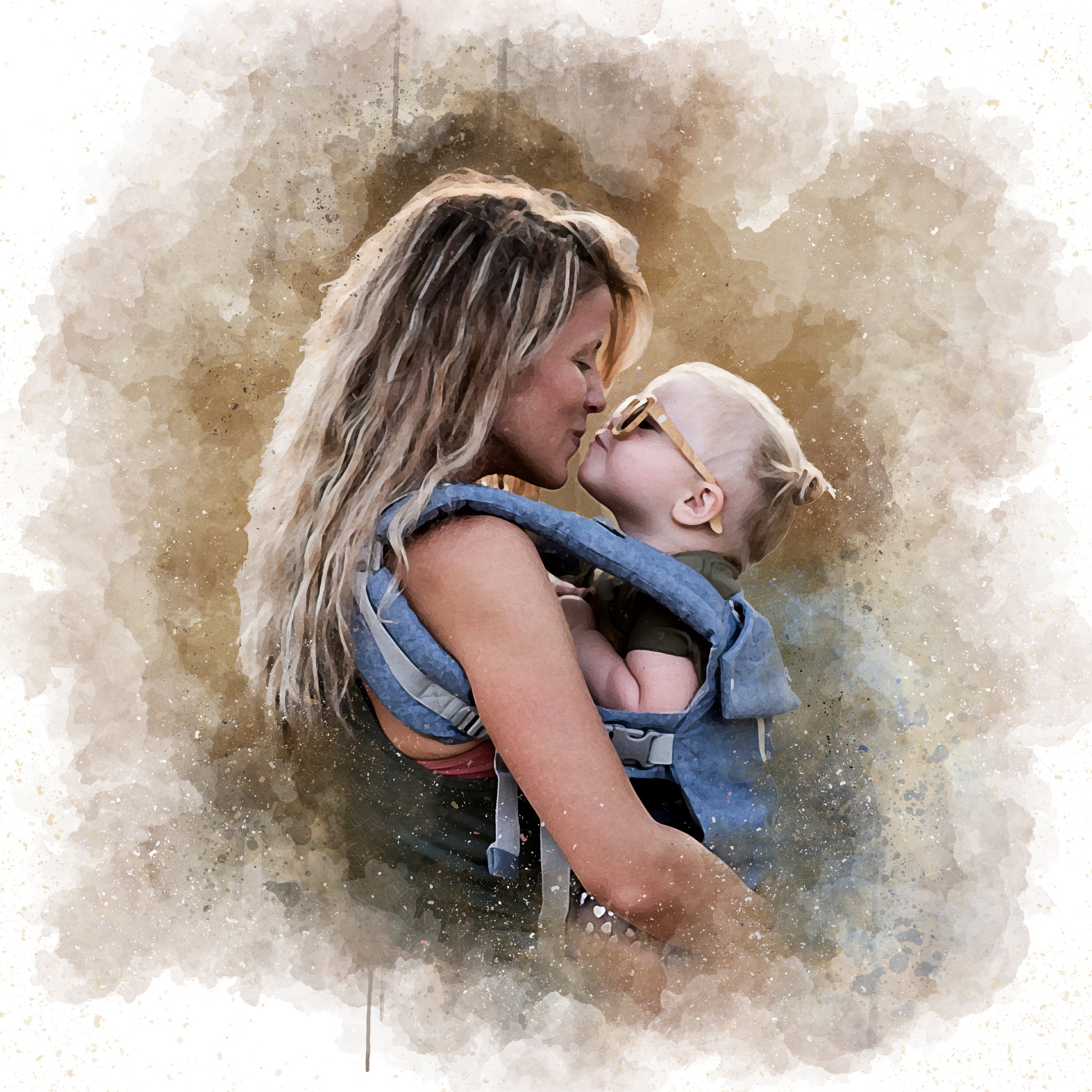 Custom Watercolor Painting Personalized Gift Wedding Gift Etsy