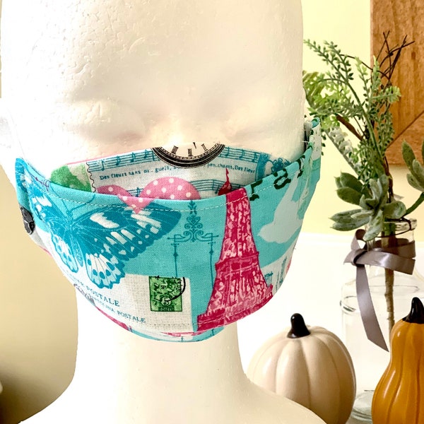 Eiffel Tower Face Mask Etsy