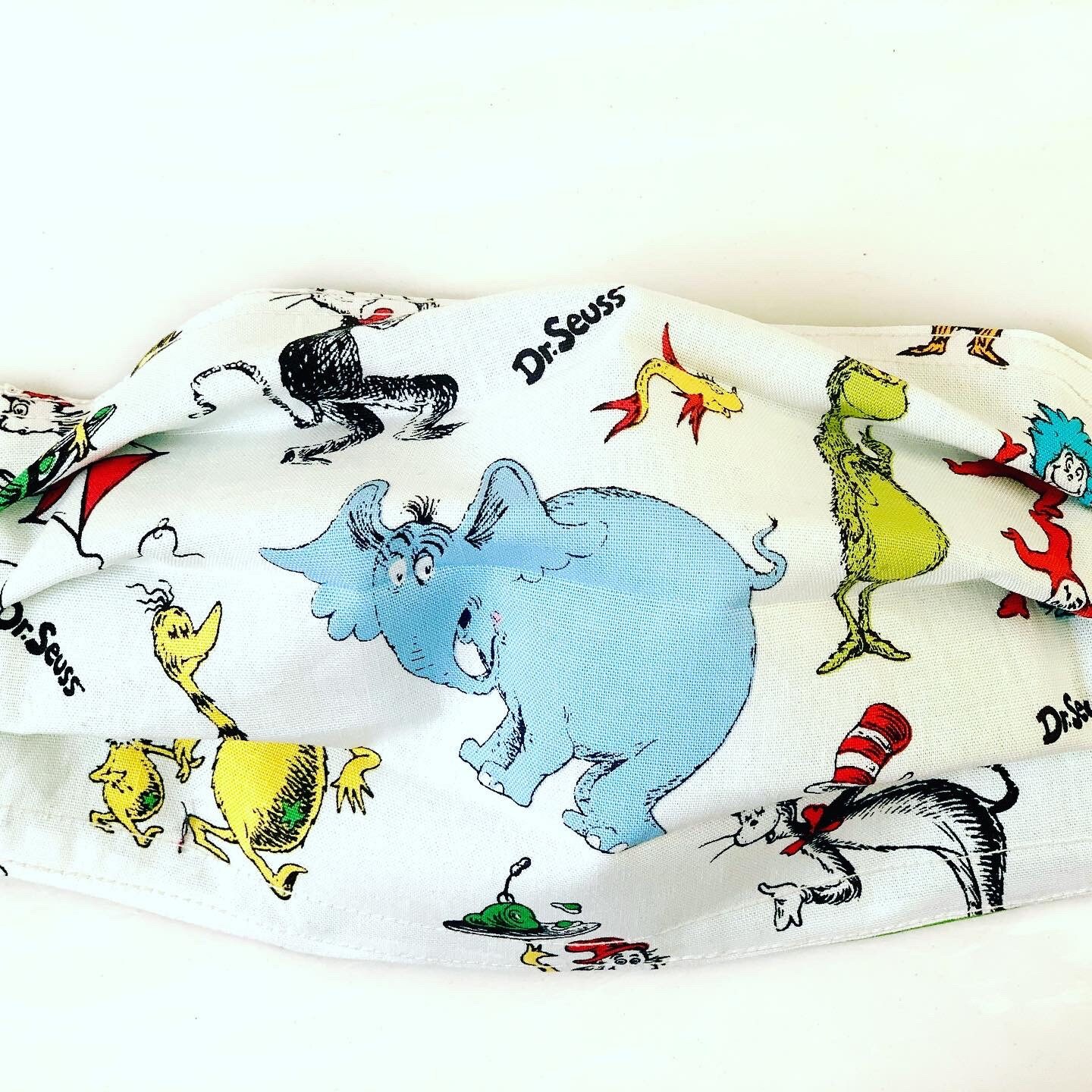 Dr Seuss characters kids size face mask 100% cotton washable face mask ...