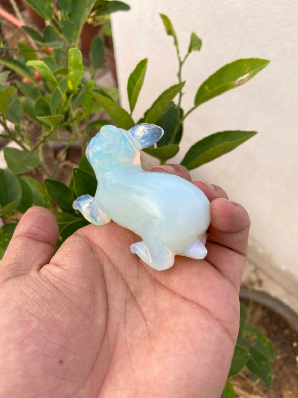 Carved Rabbit Gemstone Rabbit Opal Rabbit Stone Rabbit | Etsy