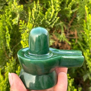 Natural Fuschite Shivling- Stone Shivling- Carved Shivling- Gemstone Shivling- Shiva- Good Luck Gifts- Healing Crystals