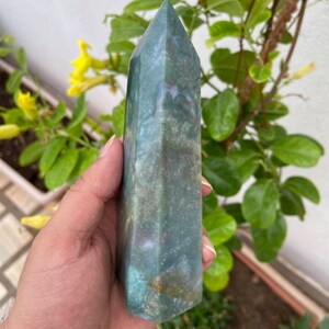 Agate Tower- Healing Tower- Natural Agate- Carved Tower- Healing Gifts