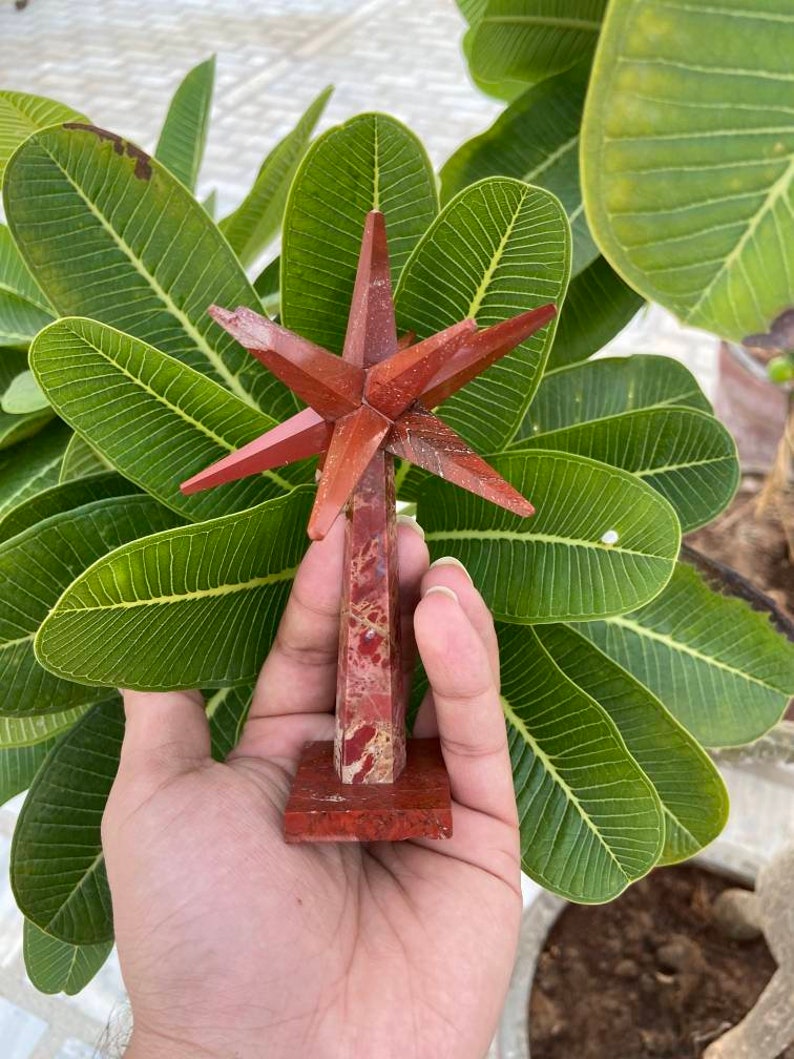 Natural Crystal Star Natural Jasper Merkaba Star Gemstone Merkaba Crystal Merkaba Healing Crystal Merkaba Star Gemstone Tree