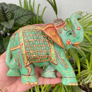 Natural Aventurine Elephant- Christmas Gift- Gemstone Elephant- Elephant Gifts Statue- Home Decor