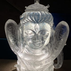 Shiva Head- Gemstone Shiva Head- Shiva Head Statue- Carved Shiva Head- Hindu Gods- Handcarved- Crystal Shiva- Unique Gifts- Natural Crystal