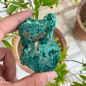 Natural Malachite Stone – Raw Crystal, Chakra Healing, Protection Stone