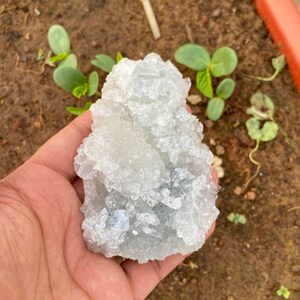 Crystal Quartz Geode- Quartz Geode- Clear Quartz Cluster- Crystal Cluster- Natural Crystal Quartz- Raw Quartz Cluster