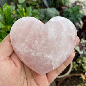Rose Quartz Heart- Rose Quartz Crystal- Stone Heart- Natural Rose Quartz- Healing