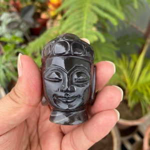Fluorite Buddha Head- Gemstone Buddha Head- Buddha Head Statue- Stone Buddha Head- Fluorite Crystal